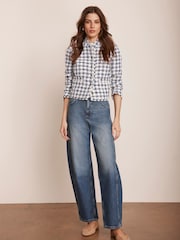 Mint Velvet White Checked Boucle Jacket - Image 6 of 8