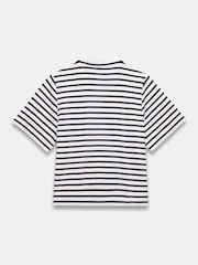 Mint Velvet Blue Striped Polo Top - Image 7 of 8