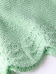 Mint Velvet Green Short Sleeve Knit Top - Image 9 of 9