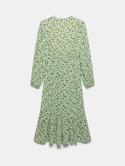 Mint Velvet Green Floral Print Midi Dress - Image 8 of 8