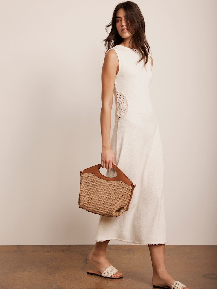 Mint Velvet Cream Crochet Maxi Dress - Image 2 of 8 Mint Velvet Cream Crochet Maxi Dress - Image 2 of 8