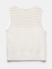 Mint Velvet White Knit Top - Image 8 of 8