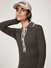 فستان بولو متوسط الطول جيرسيه من Mint Velvet - صورة 2 من 8