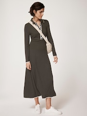 فستان بولو متوسط الطول جيرسيه من Mint Velvet - صورة 3 من 8
