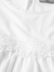 Mint Velvet White 100% Cotton Lace Trim Blouse - Image 7 of 7