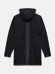 Mint Velvet Black Textured Hooded Coat - Image 8 of 8