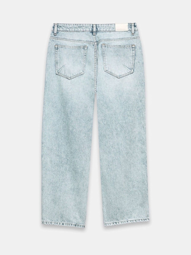 Mint Velvet Blue Relaxed 100% Cotton Tapered Jeans - Image 8 of 8