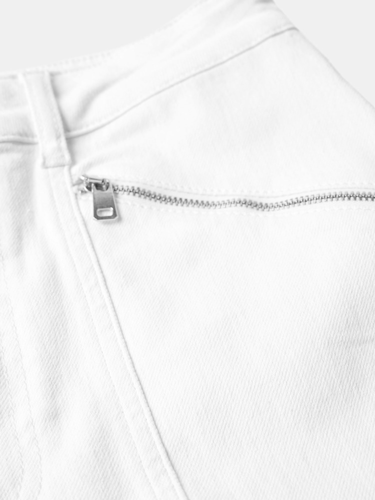 Mint Velvet White Slim Zip Detail Jeans - Image 8 of 8 Mint Velvet White Slim Zip Detail Jeans - Image 8 of 8
