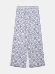 Mint Velvet Cream Geo Print Wide Trousers - Image 8 of 8