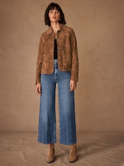 Mint Velvet Wash Cropped Wide Jeans - Image 2 of 6