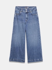 Mint Velvet Wash Cropped Wide Jeans - Image 5 of 6