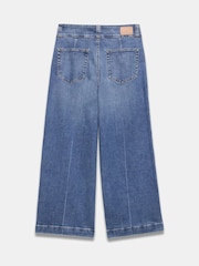 Mint Velvet Wash Cropped Wide Jeans - Image 6 of 6
