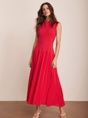 Mint Velvet Red Maxi Dress - Image 5 of 8