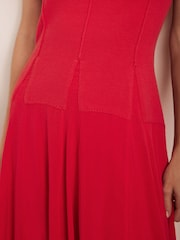 Mint Velvet Red Maxi Dress - Image 6 of 8