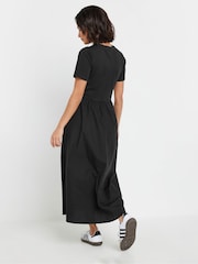 PixieGirl Petite Black Short Sleeve Woven Skirt 100% Cotton Dress - Image 3 of 4