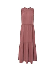 M&Co Red Petite Acid Wash Tassel Detail Maxi Dress - Image 5 of 5