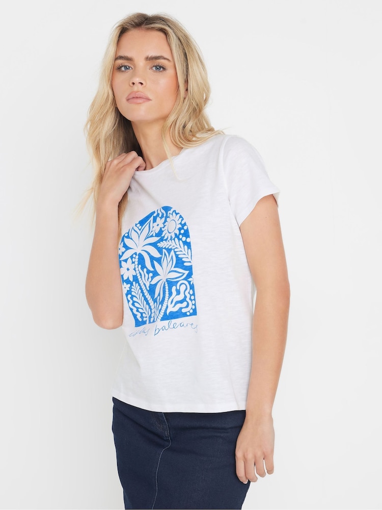 M&Co Petite Crew Neck T-Shirt - Imagen 1 de 5