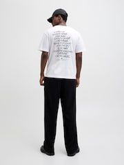JACK & JONES White Oasis Back Print T-Shirts - Image 1 of 5