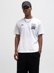 JACK & JONES White Oasis Back Print T-Shirts - Image 2 of 5