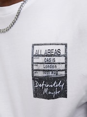 JACK & JONES White Oasis Back Print T-Shirts - Image 3 of 5