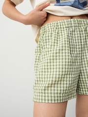 Green Pull On Gingham Shorts - Image 4 of 7