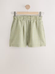 Green Pull On Gingham Shorts - Image 5 of 7