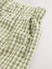 Green Pull On Gingham Shorts - Image 7 of 7
