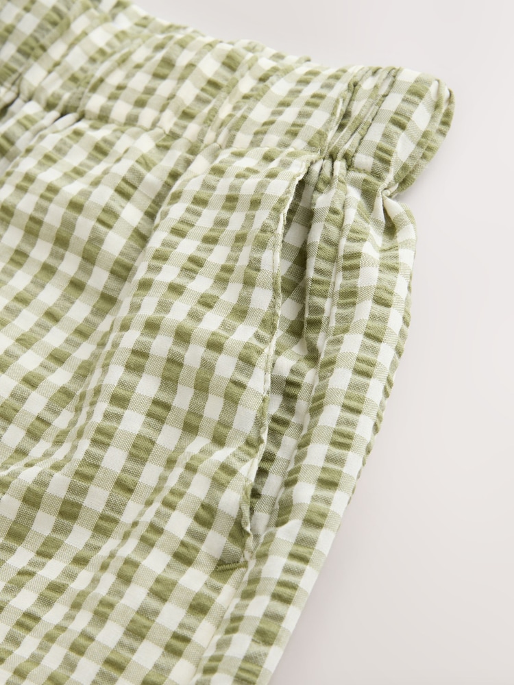 Green Pull On Gingham Shorts - Image 7 of 7