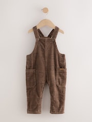 Brown Bear Print Corduroy Dungarees (3mths-7yrs) - Image 1 of 6