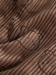 Brown Bear Print Corduroy Dungarees (3mths-7yrs) - Image 3 of 6