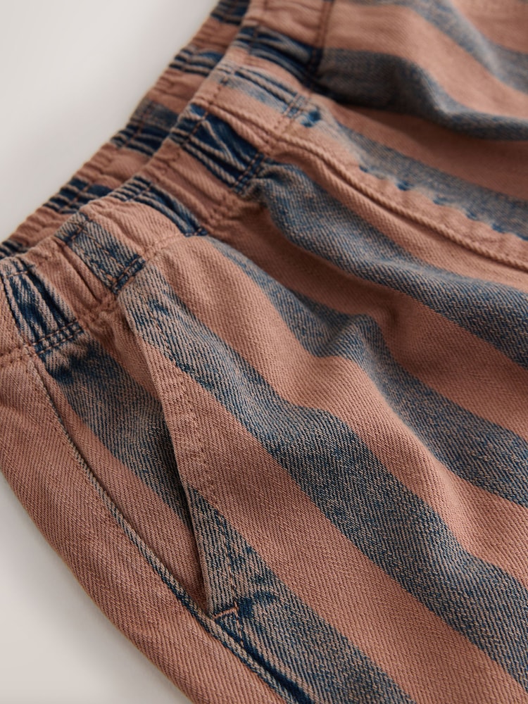 Rust Brown Stripe Pull On Wide Trousers (3mths-7yrs) - Image 4 of 4 Rust Brown Stripe Pull On Wide Trousers (3mths-7yrs) - Image 4 of 4