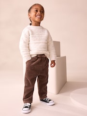 Brown Bear Print Corduroy Pull On Trousers (3mths-7yrs) - Image 2 of 8