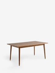 Rockett St George Mango Wood Leopard Print 6 Seater Fixed Dining Table - Image 5 of 7