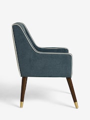 Nina Campbell Clabon Indigo Blue Rosebury Dining Chair - Image 6 of 8