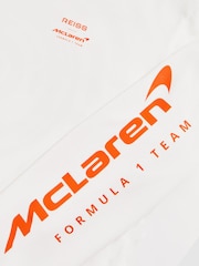 Reiss White Legacy Unisex Fit McLaren F1 Team Tyre-Print T-Shirt - Image 8 of 8