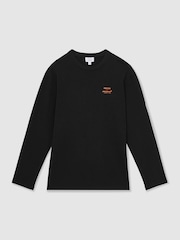 Reiss Black Legacy Unisex Fit McLaren F1 Team Tyre-Print T-Shirt - Image 2 of 8