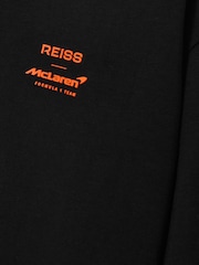 Reiss Black Legacy Unisex Fit McLaren F1 Team Tyre-Print T-Shirt - Image 6 of 8