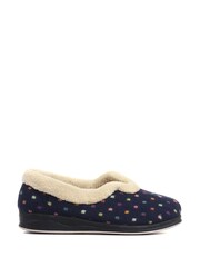 Pavers Blue Polka Dot Slippers - Image 1 of 5
