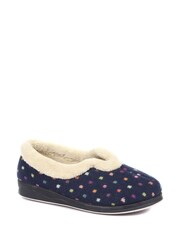 Pavers Blue Polka Dot Slippers - Image 2 of 5