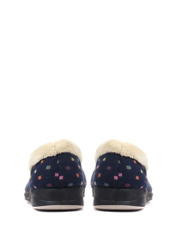 Pavers Blue Polka Dot Slippers - Image 3 of 5