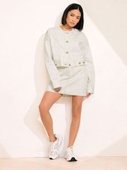 PixieGirl Petite Natural Denim 100% Cotton Skirt - Image 2 of 5