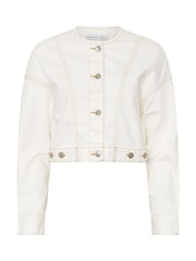 PixieGirl Petite Collarless 100% Cotton Jacket - Image 6 of 6