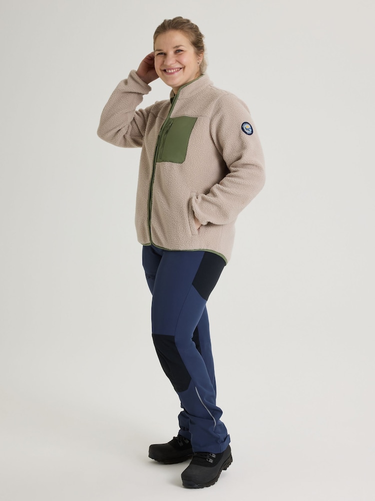 Polarn O Pyret Natural Teddy Fleece Jacket - Image 2 of 6