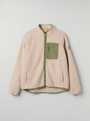 Polarn O Pyret Natural Teddy Fleece Jacket - Image 3 of 6