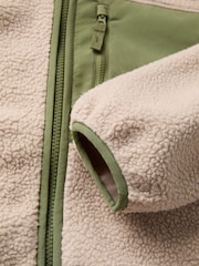 Polarn O Pyret Natural Teddy Fleece Jacket - Image 5 of 6