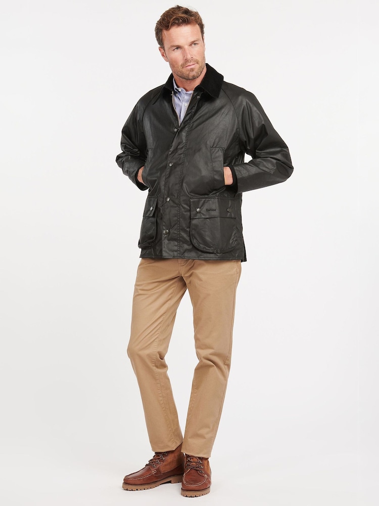Barbour® Chrome Black Bedale Wax Jacket - Image 1 of 2