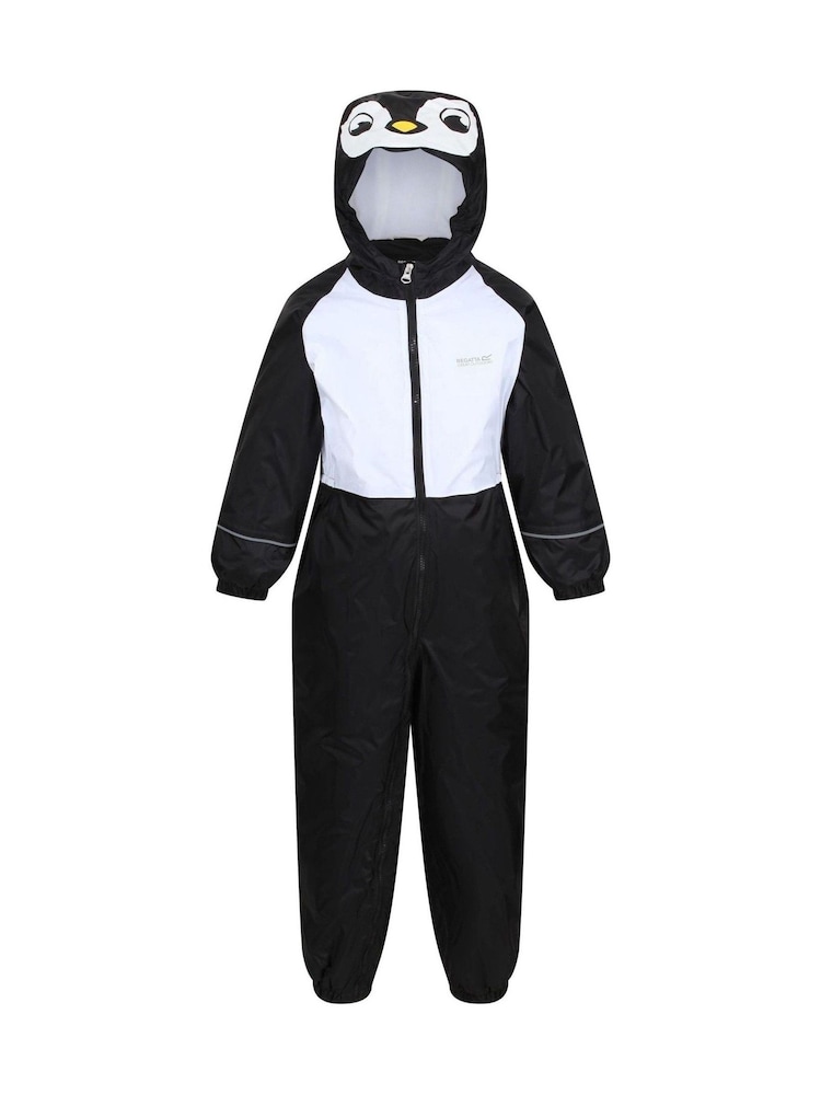 Regatta Black Kids Mudplay III Waterproof Puddle Suit - Image 1 of 4