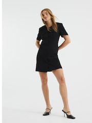 River Island Black Pocket Mini Dress - Image 1 of 6