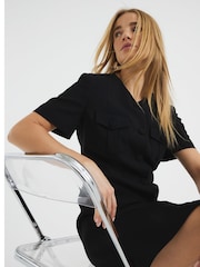 River Island Black Pocket Mini Dress - Image 2 of 6