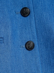 River Island Denim V-Neck Blazer - Image 6 of 6
